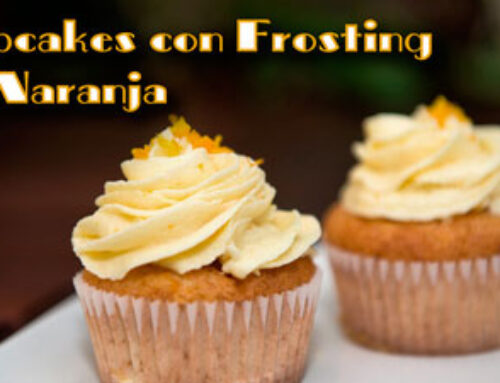 Receta Cupcakes y Frosting de Naranja