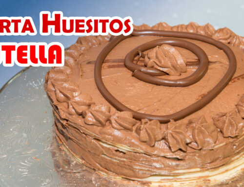 Tarta Huesitos de Chocolate y Obleas con Nutella