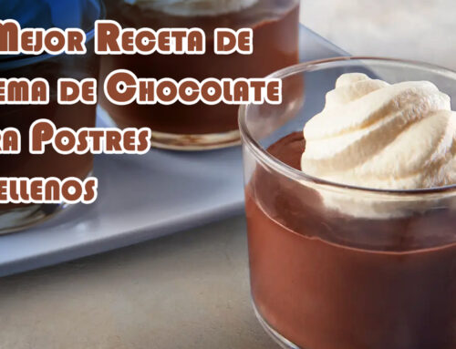 La Mejor Receta de Crema de Chocolate Para Postres y Rellenos