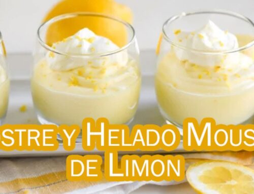 2 Postres en 1, Mousse o Helado de Limón Muy Facil de Hacer