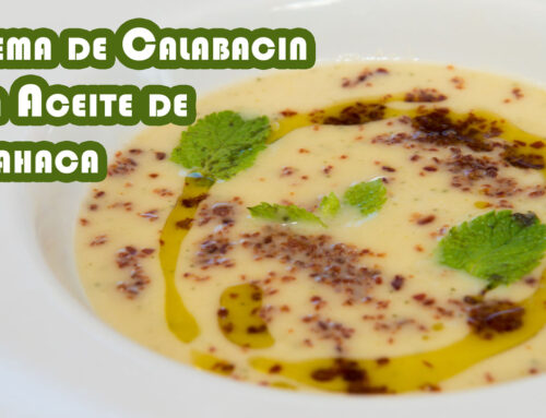 La Mejor Crema de Calabacin con Aceite de Albahaca